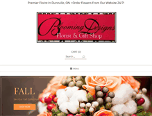 Tablet Screenshot of bloomingdesignsandgifts.com